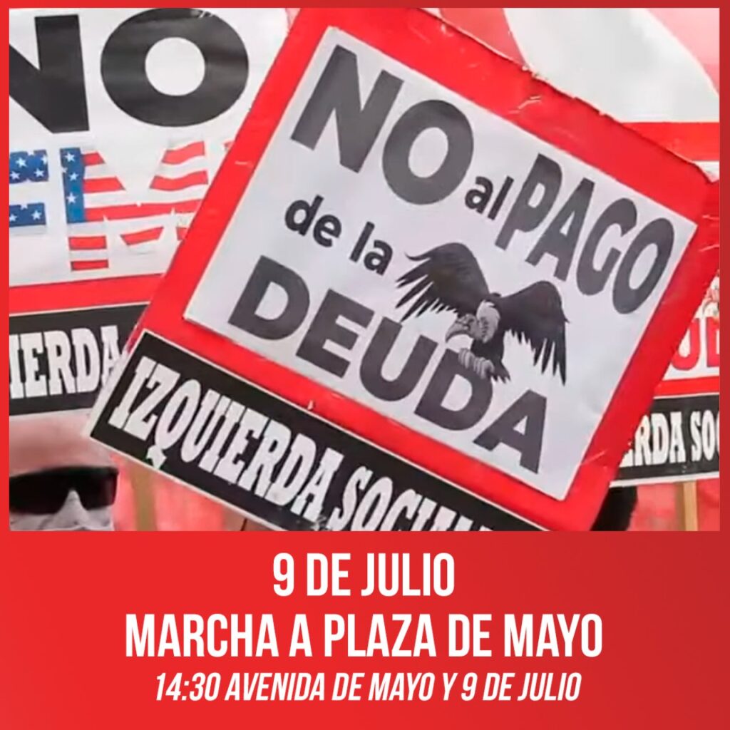 Marcha contra el pago de la deuda